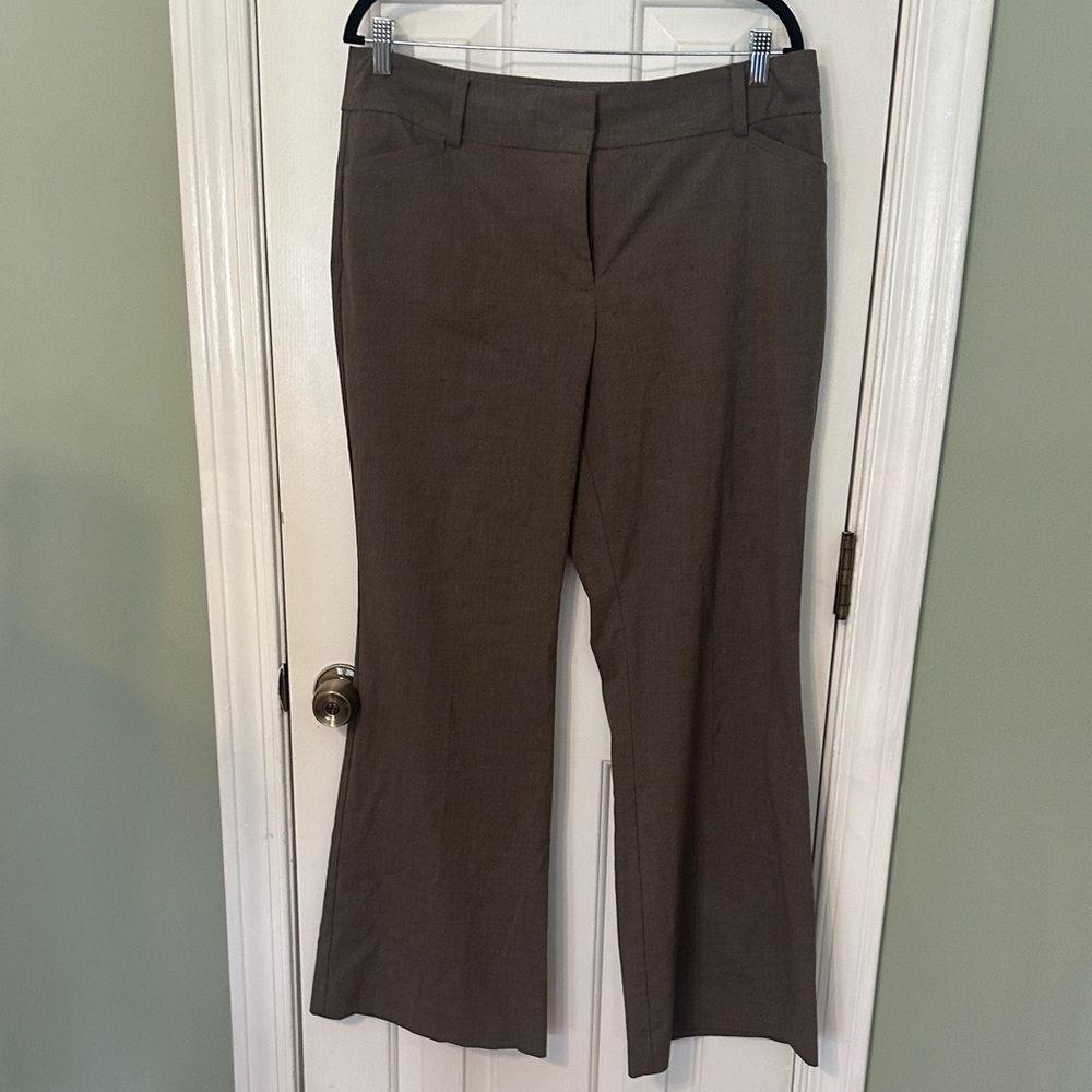 Ann Taylor Brown Boot-Cut Dress Pants